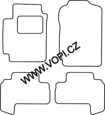 Autokoberce Suzuki Grand Vitara 3 dveřová 2005 - 02/2012 Colorfit (4529)